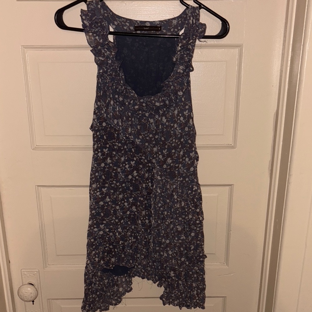 Floral Sleeveless Ruffle top
